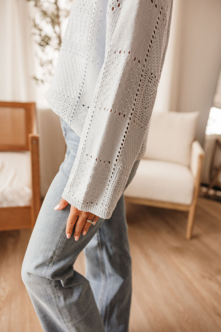 Knit Detail L/S Top