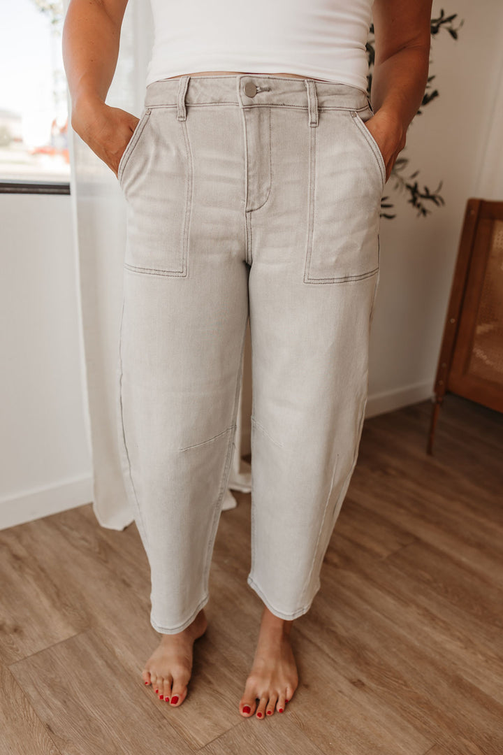 Risen Slouchy Crop Barrel Jeans
