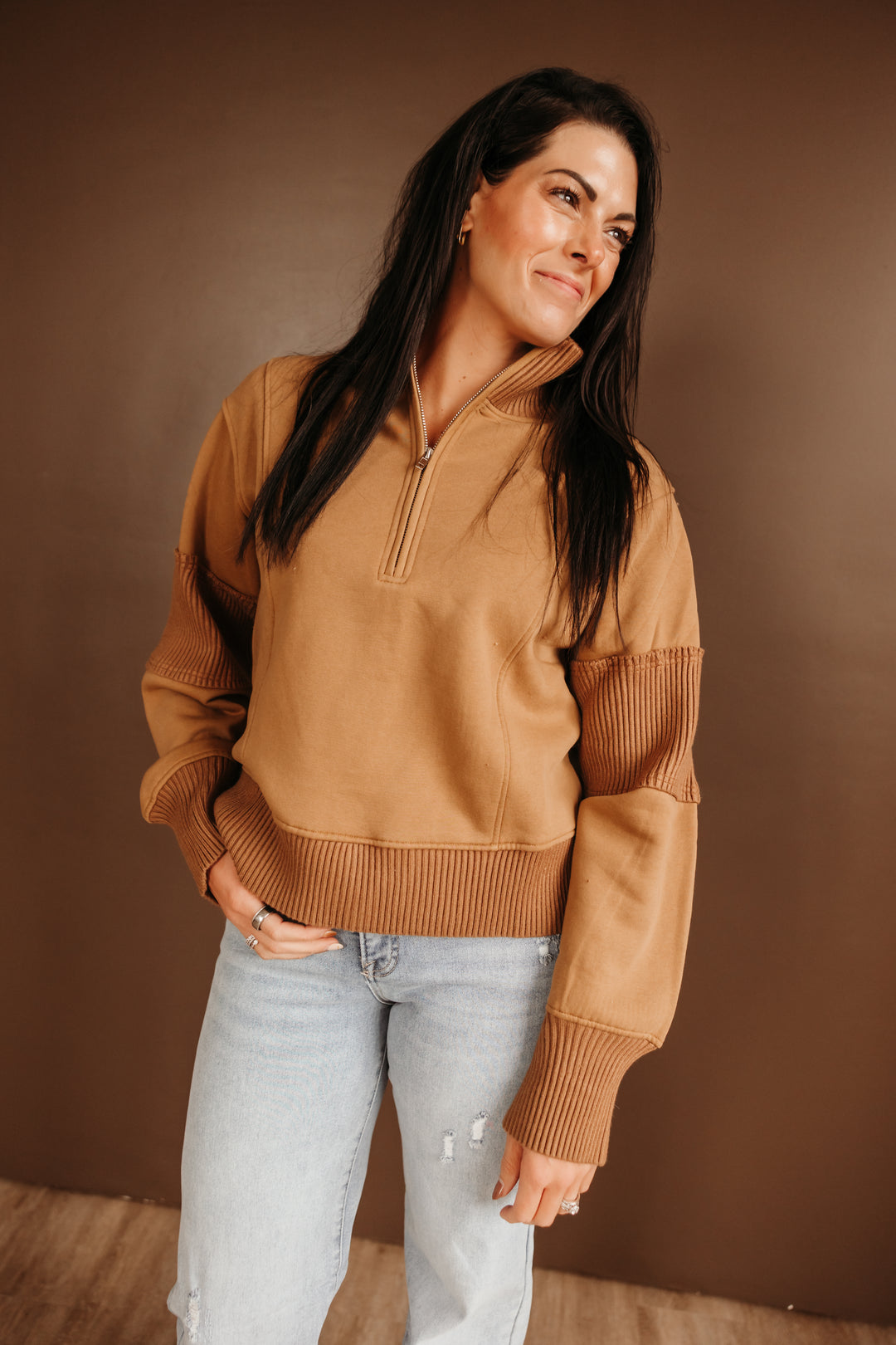 Half Zip-Up Top