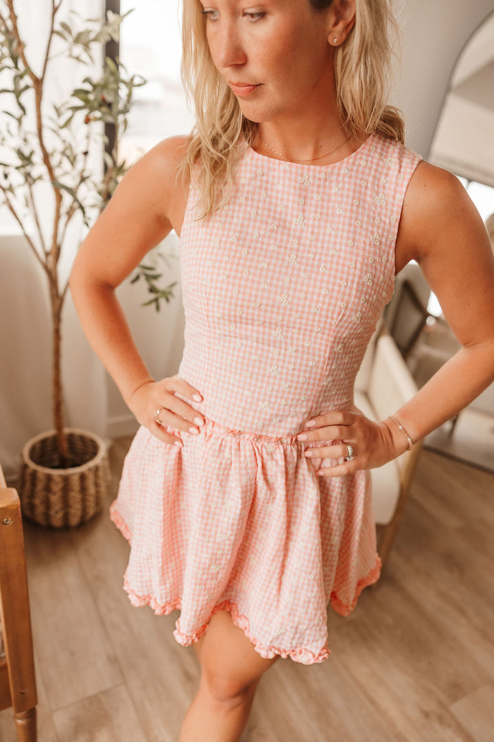 Drop Waist Mini Dress