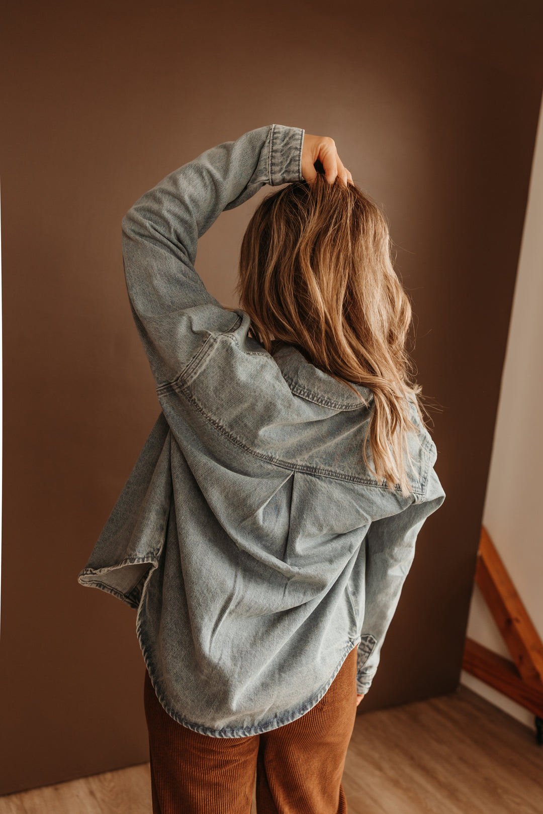 Denim Shirt with Studs