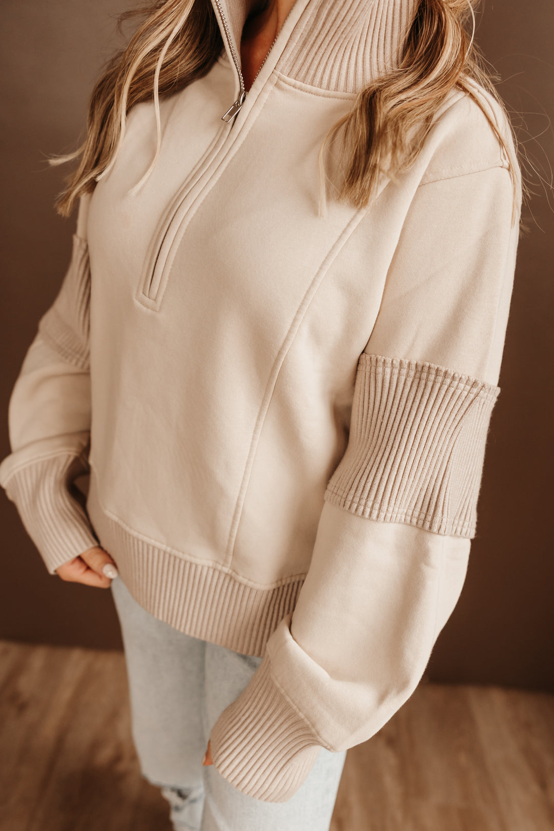 Half Zip-Up Top