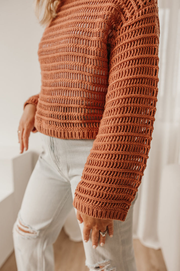 Openwork Sweater Top