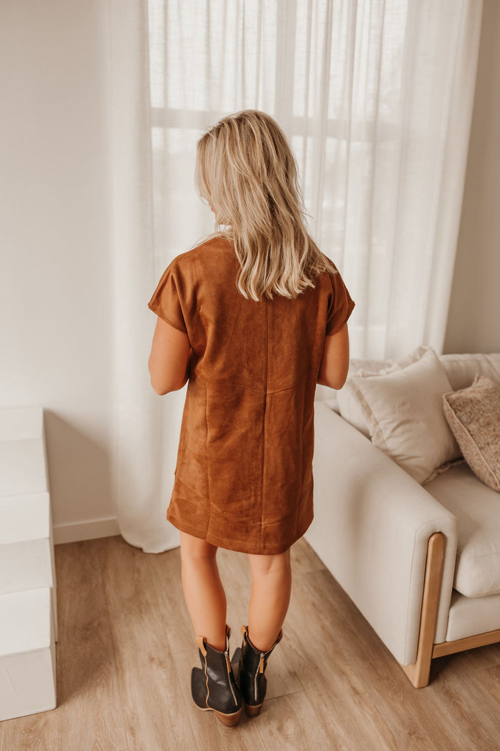 Suede Mini Dress
