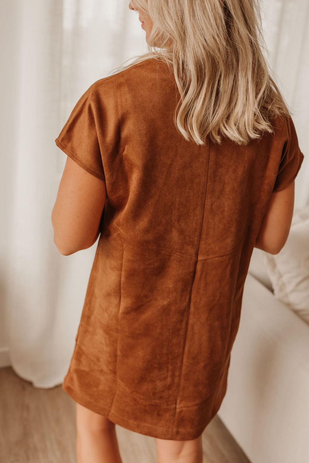 Suede Mini Dress