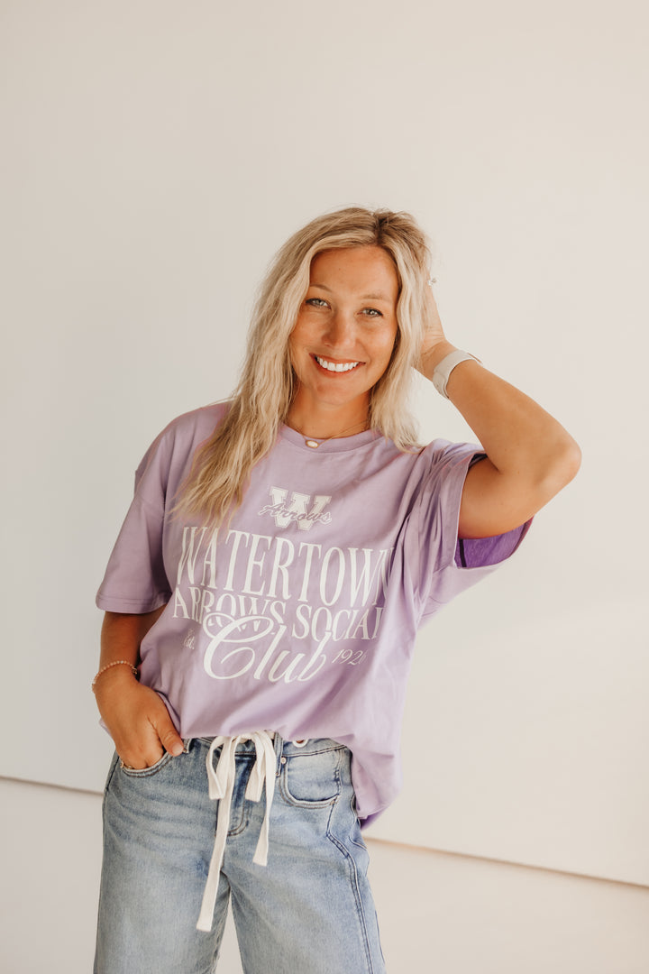 Lavender Social Club Oversized Tee