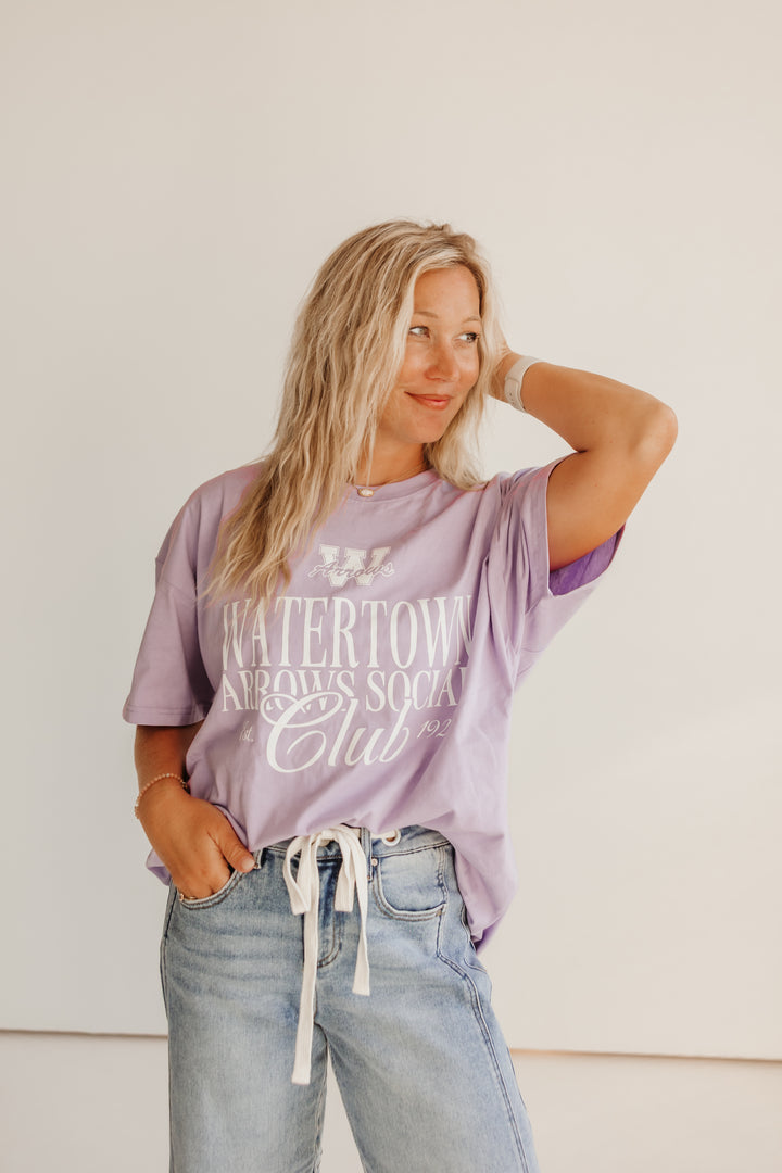 Lavender Social Club Oversized Tee