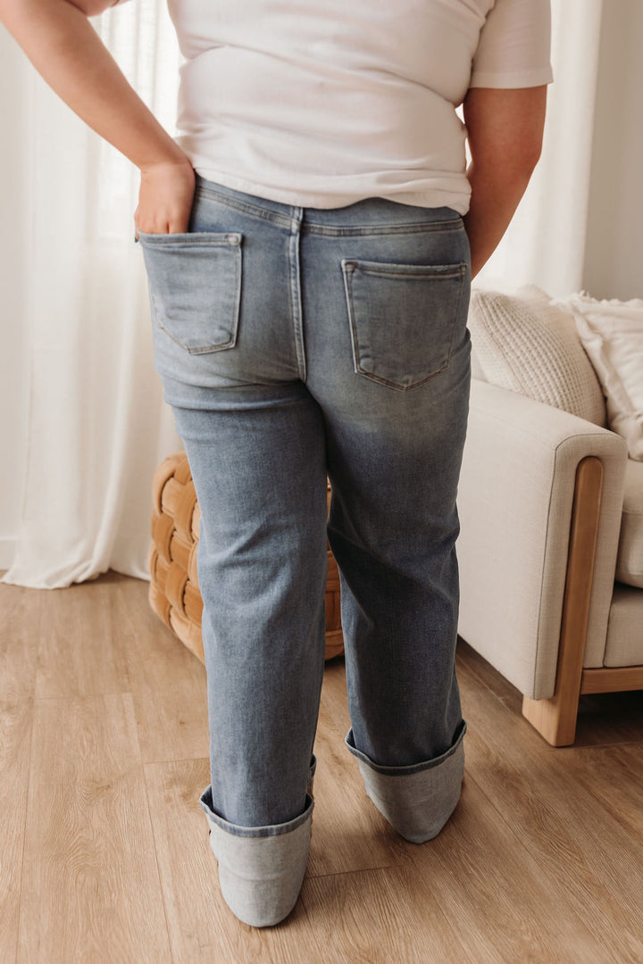 Risen HR Tummy Control Wide Leg Cuffed