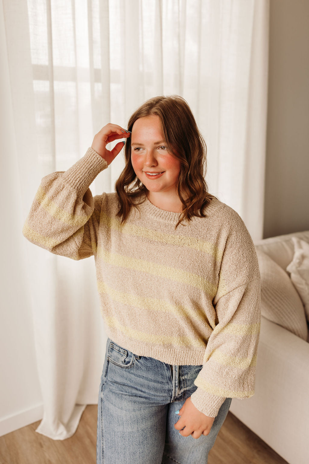 Rowan Striped Sweater Top
