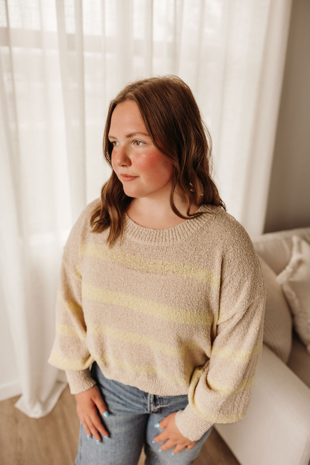 Rowan Striped Sweater Top
