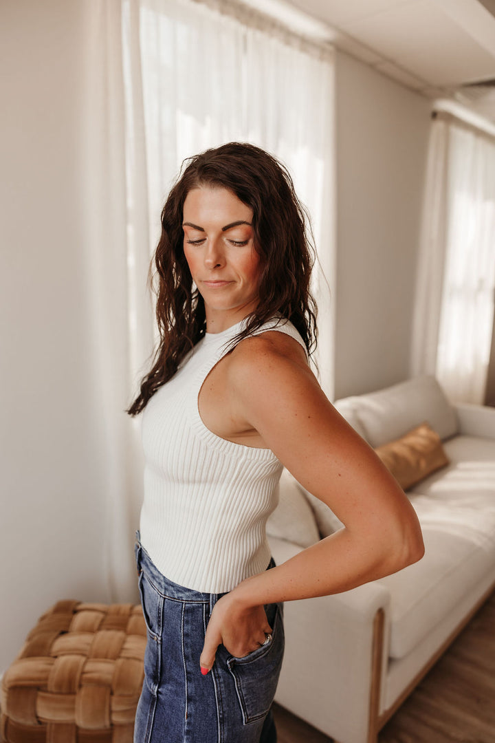 Sawyer Crop Sweater Top
