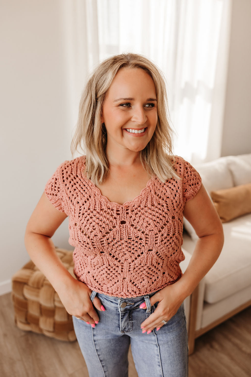 Kendra Crochet Sweater
