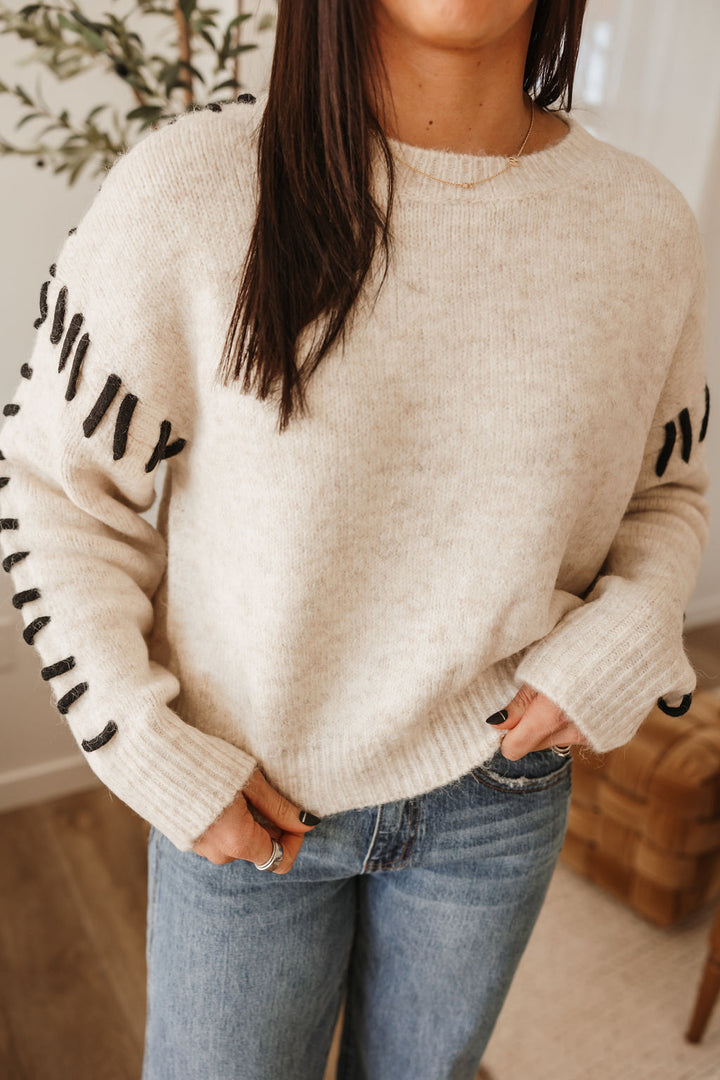 Stitch Detail Sweater Top