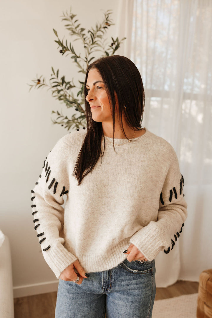 Stitch Detail Sweater Top
