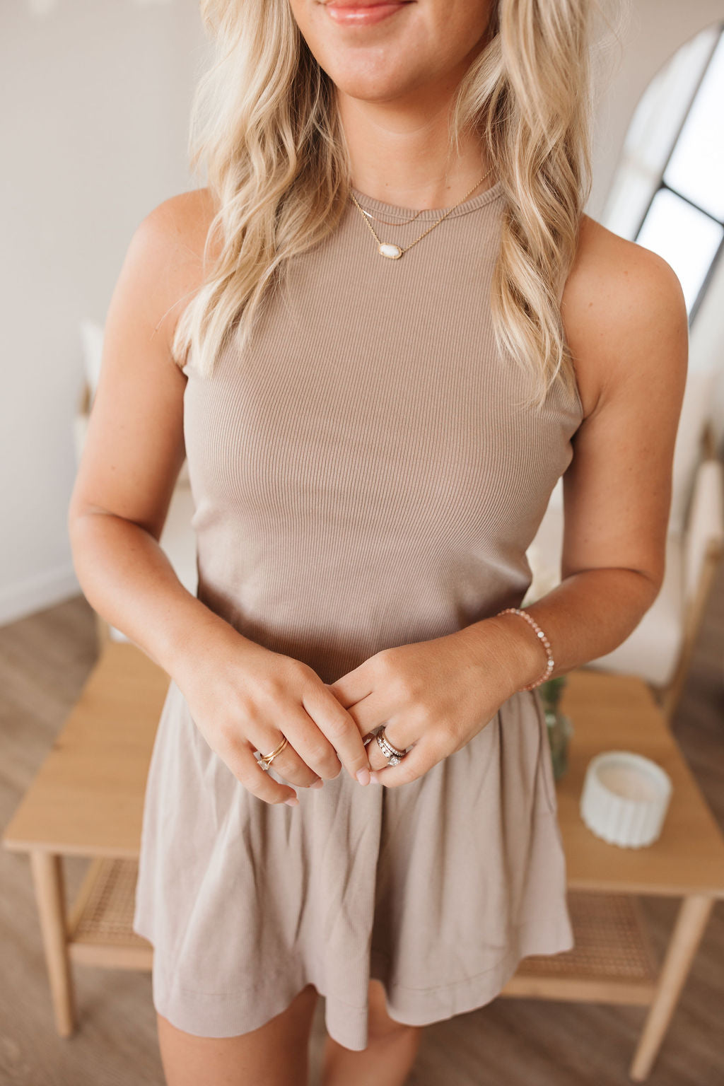 Coastline Cotton Blend Skirt Set