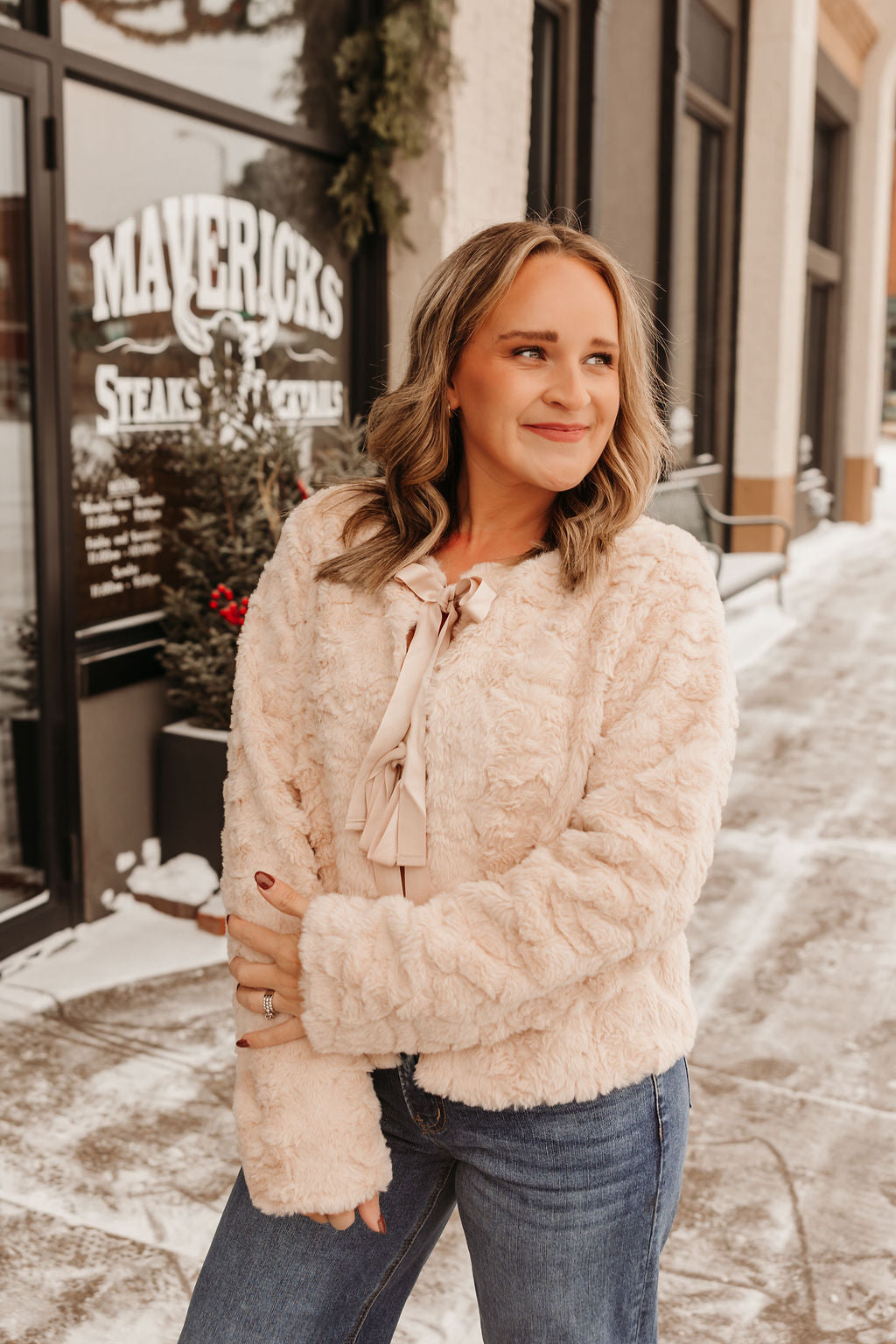 Velvet Ribbon Tie Jacket