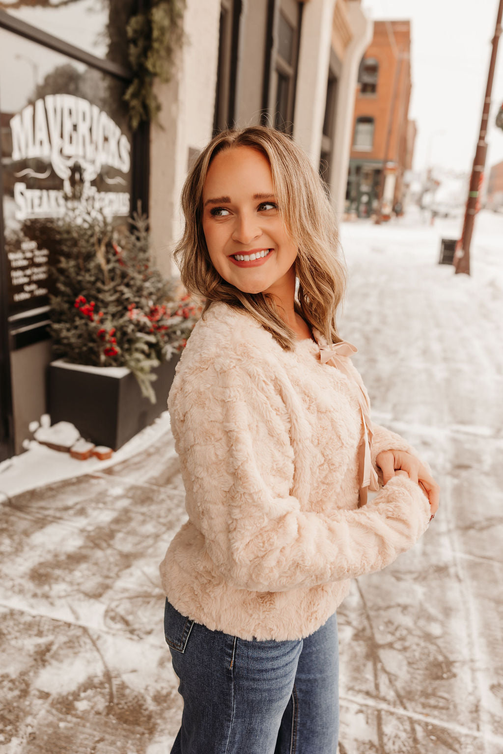 Velvet Ribbon Tie Jacket