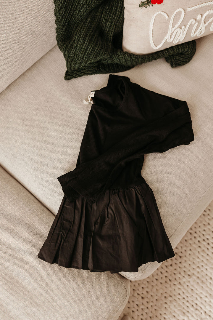 Scoop Neck Ribbed Bubble Top