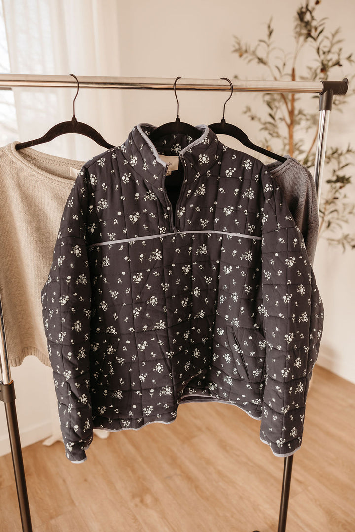 Floral Printed Quilt Jacket