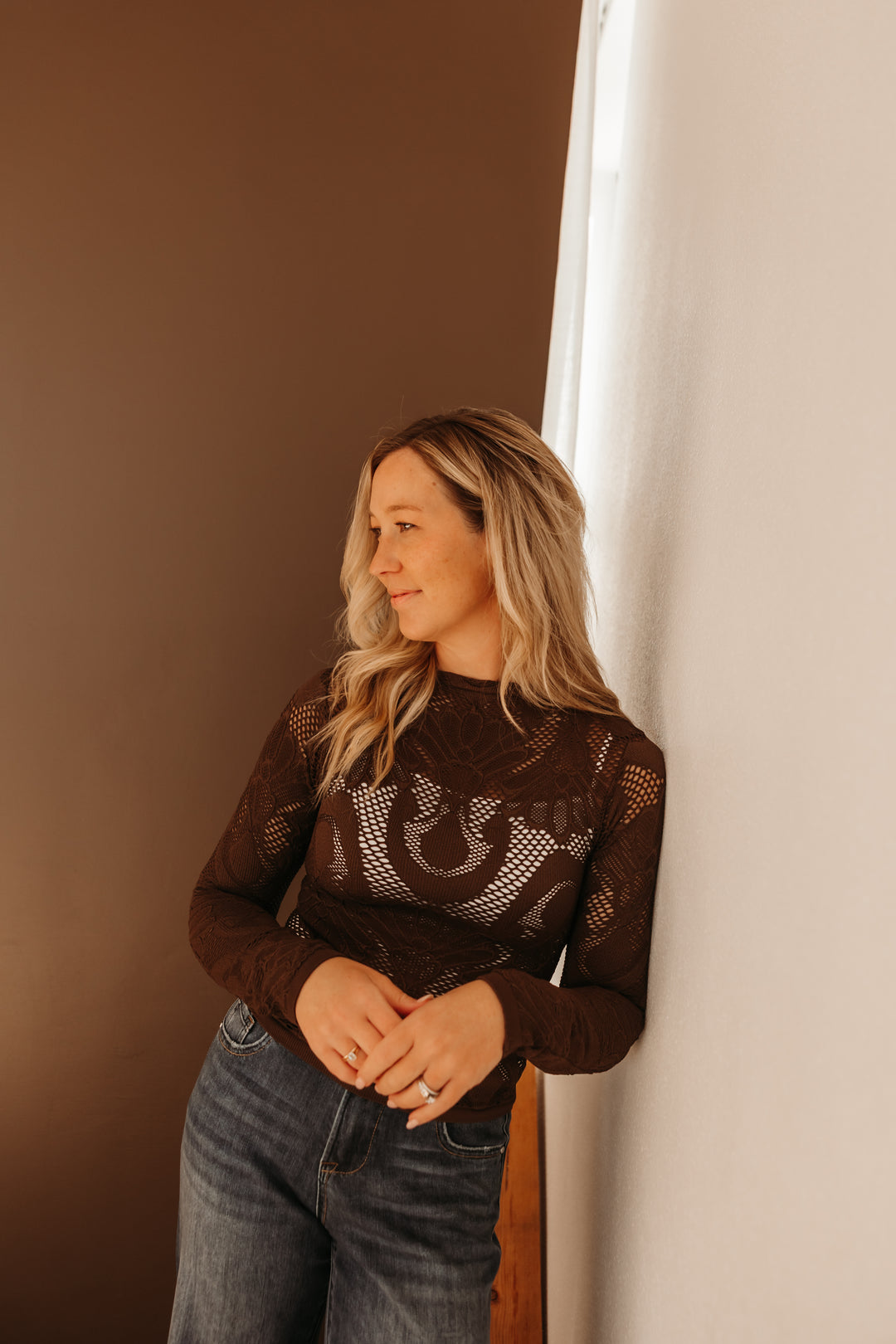 Seamless Jacquard L/S Top