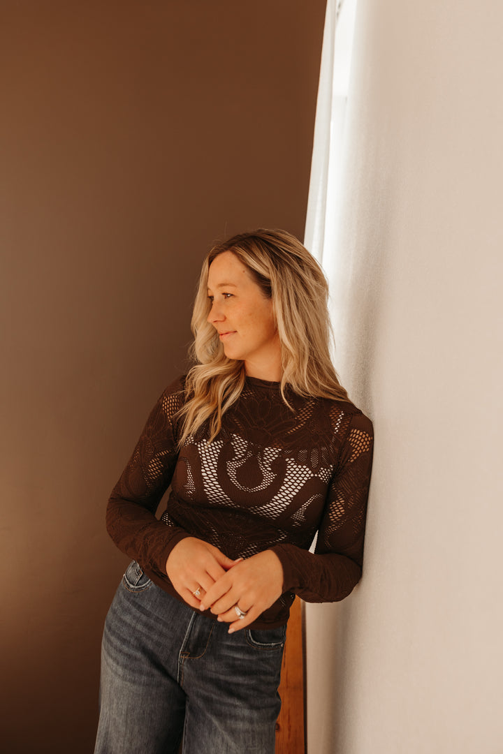Seamless Jacquard L/S Top