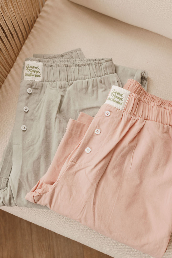 Mid Waist Wide Leg Pant