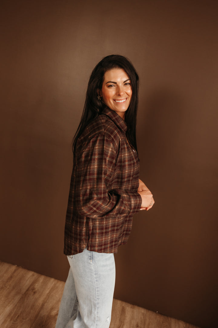 Button Down Plaid Shirt