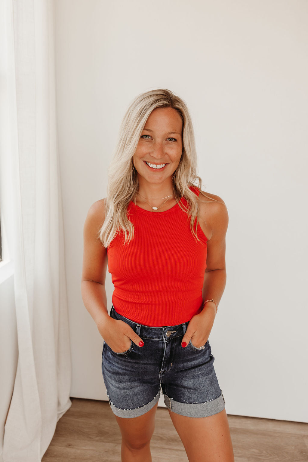 Micro Ribbed Sleeveless Top