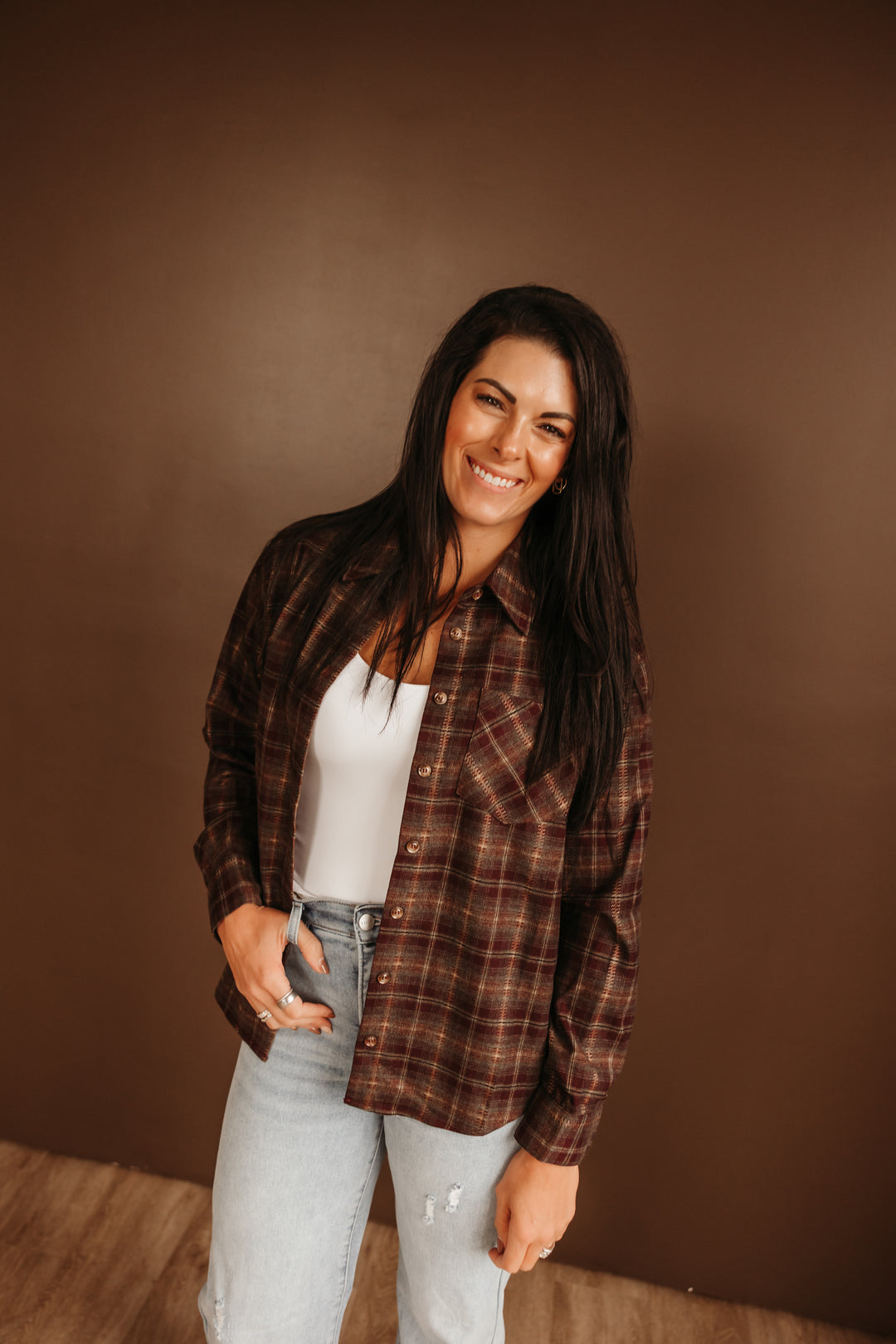 Button Down Plaid Shirt