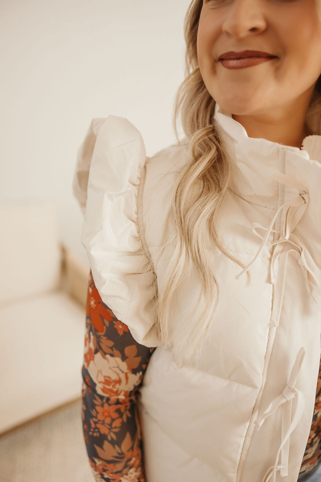 Ruffle Sleeve Vest