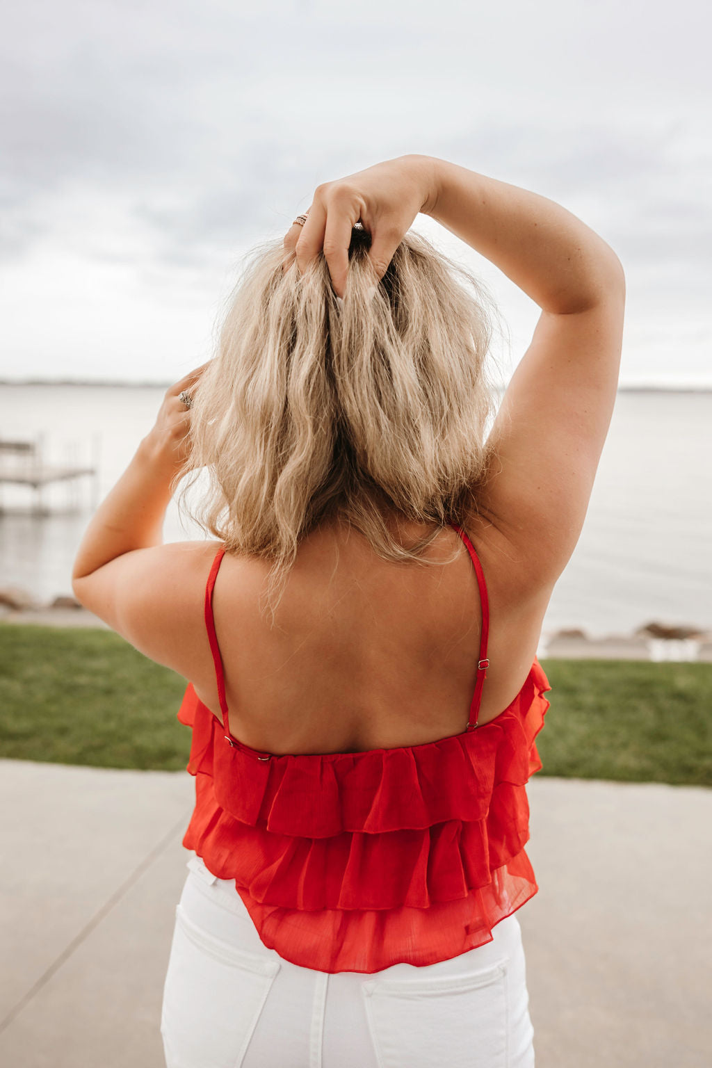 Spaghetti Strap Tiered Top