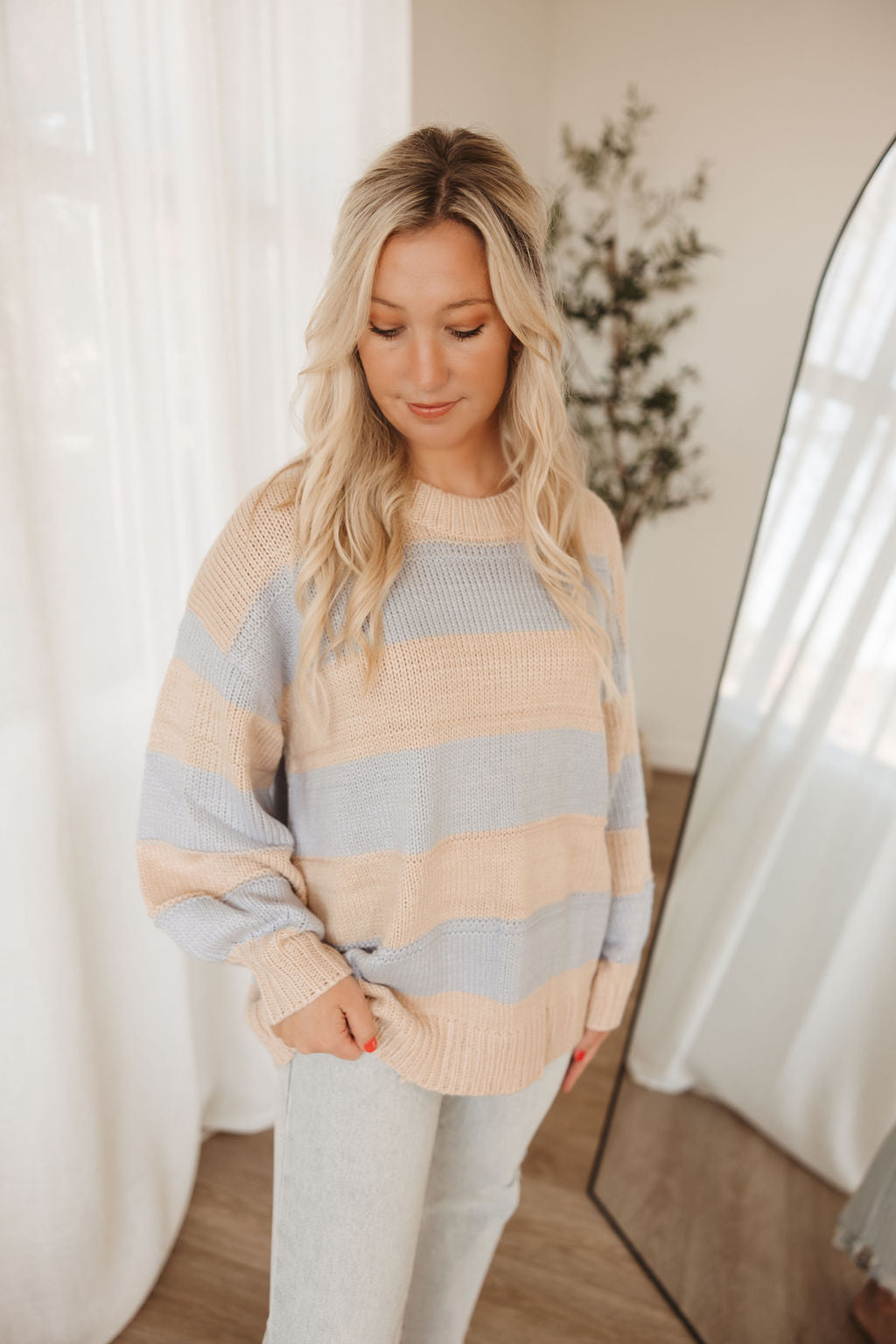 Striped Oversized Sweater