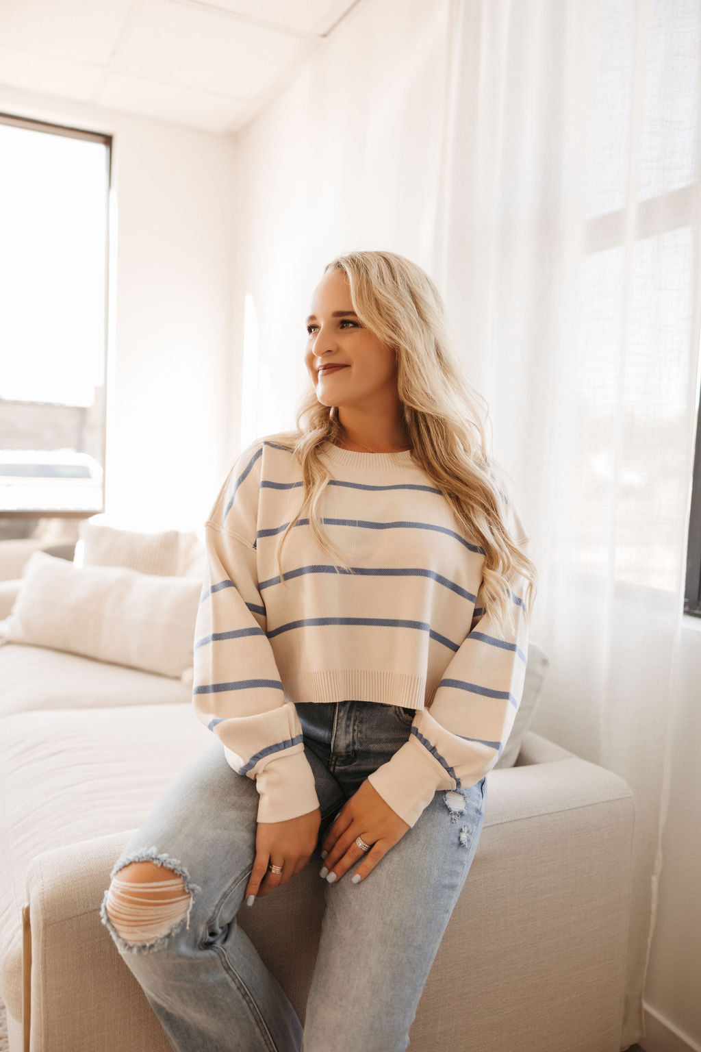 Frankie Striped Pullover