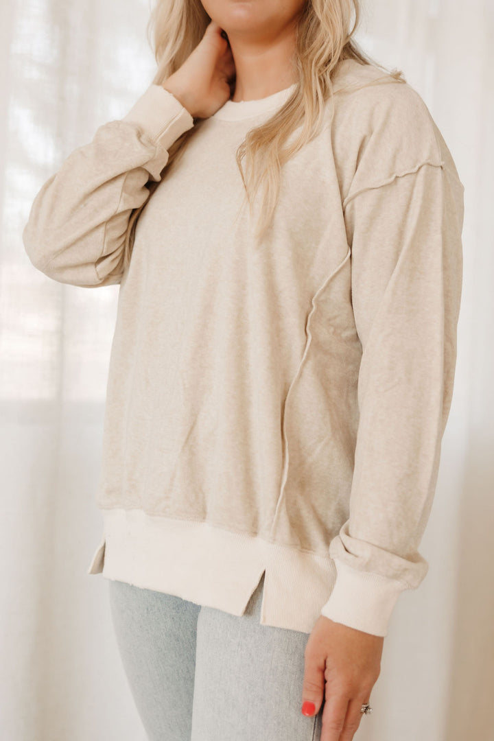 Oversized Velour Sweatshirt