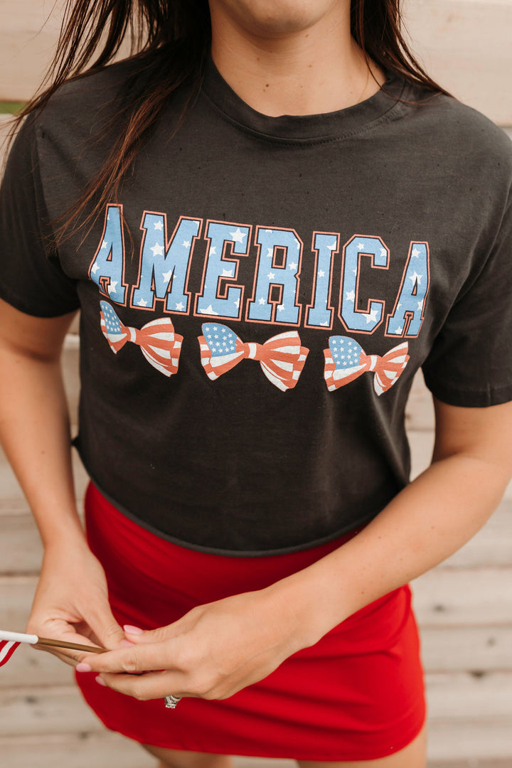 America Bow Tee