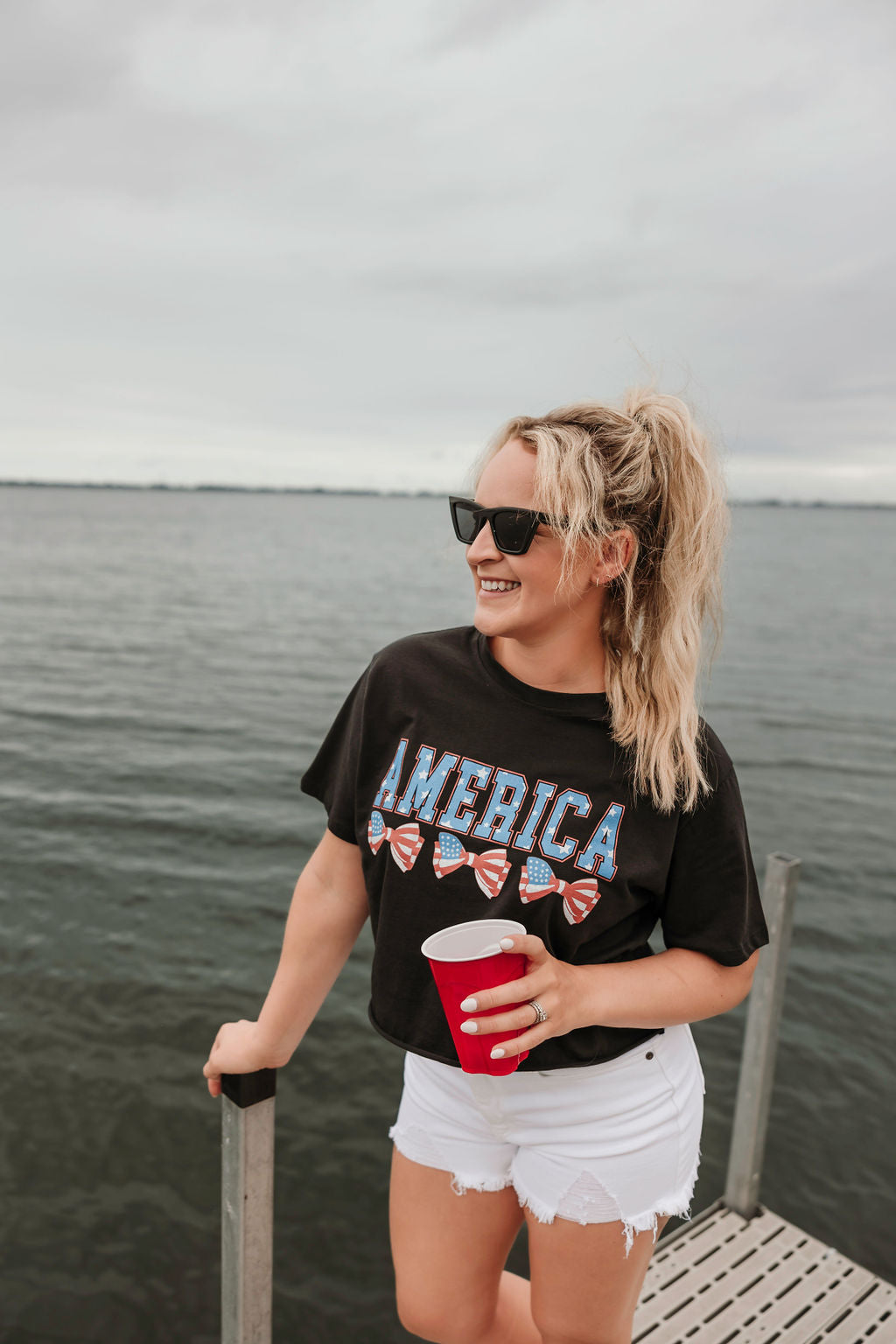 America Bow Tee