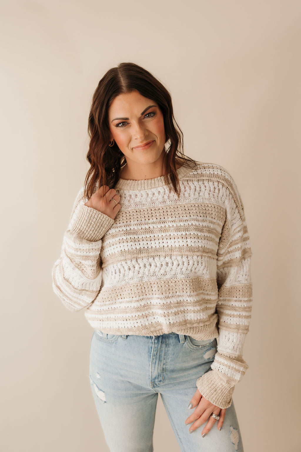 Coralie Striped Pullover