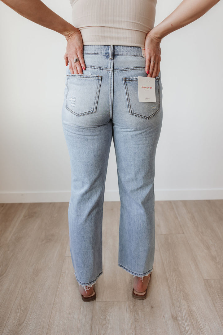 LOVERVET High Rise Straight Jeans