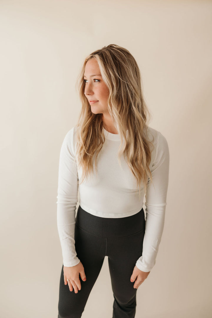 Essential Long Sleeve Crop Top