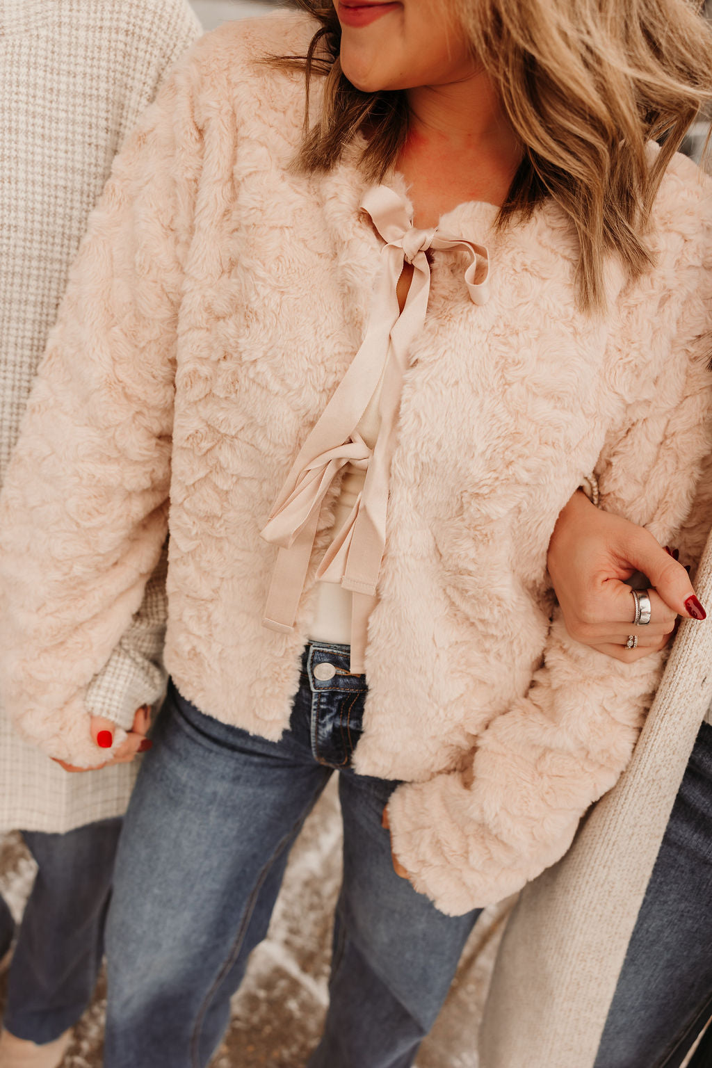 Velvet Ribbon Tie Jacket